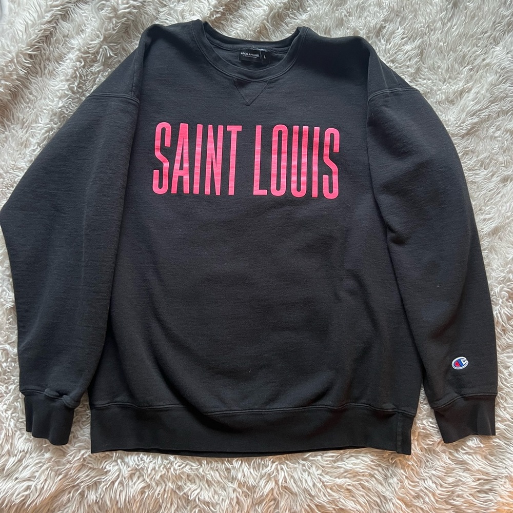 Saint Louis Black and Pink Sweatshirt